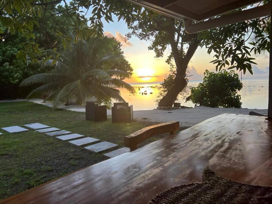 Bungalow Tiarii, Avec Acces Direct A Une Plage Privee Tevaitoa Екстер'єр фото